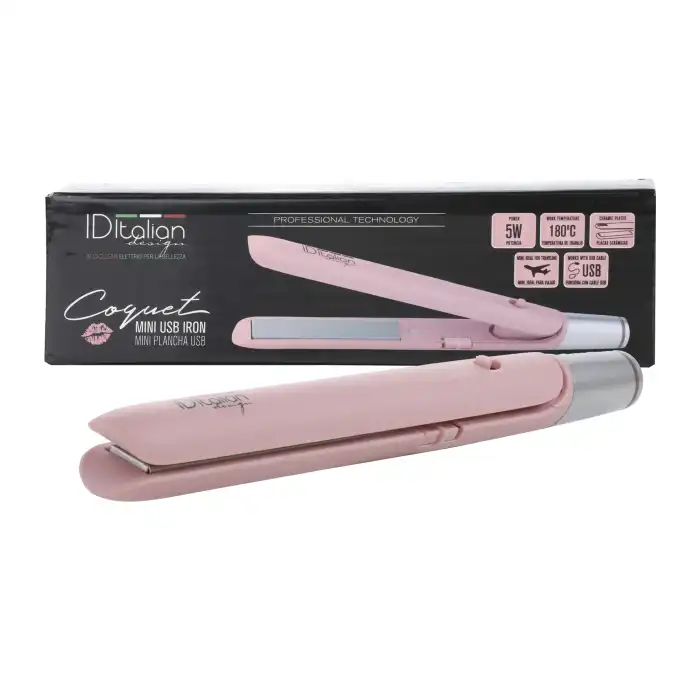 Plancha Cerámica Mini Usb Coquet 300 gr - ID Italian Design - Comparador de precios