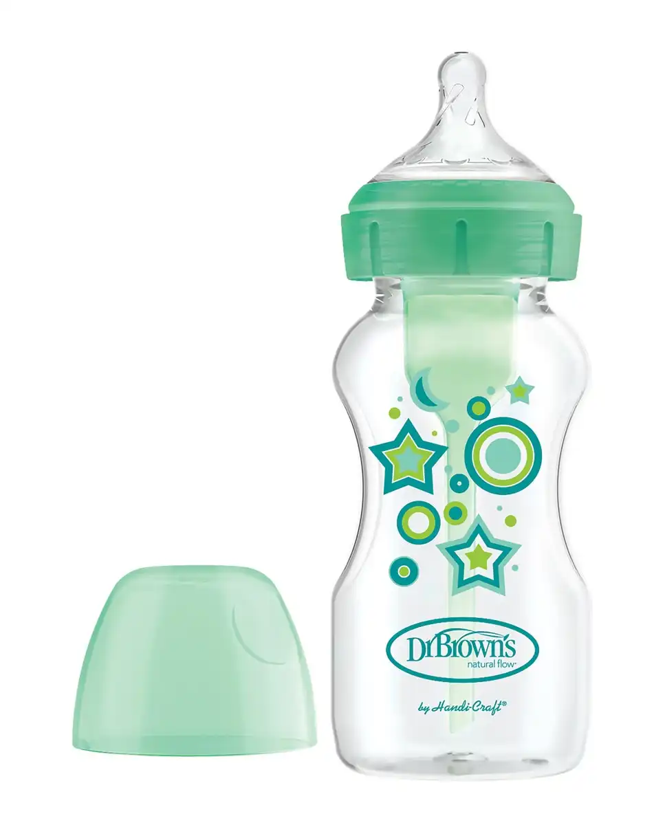 Dr. Brown's - Biberón Anticólico Options+ Formato Boca Ancha Verde 270 Ml - Dr. Brown's - Comparador de precios