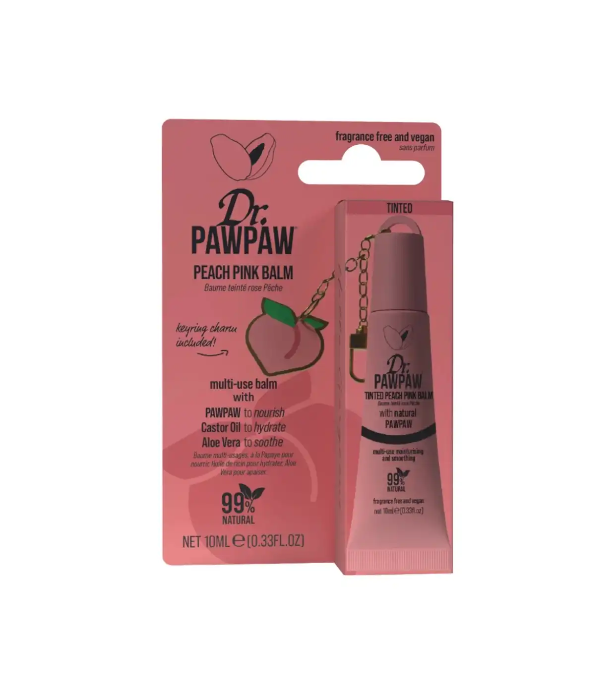 Dr. PAWPAW - Bálsamo labial con charm - Peach Pink - Dr PawPaw - Comparador de precios