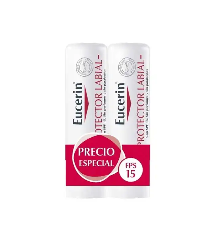 Eucerin - Pack de 2 bálsamos protectores labiales SPF15 - Eucerin - Comparador de precios