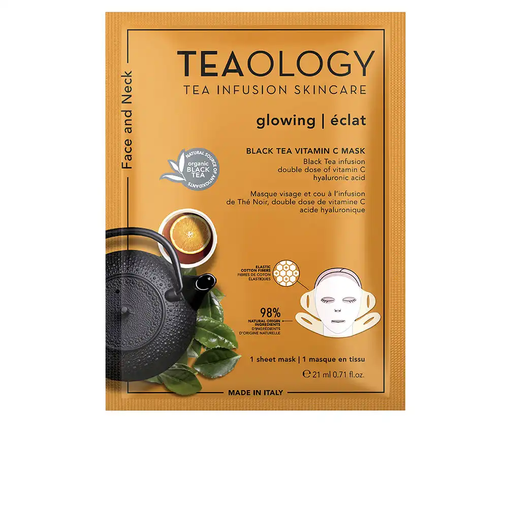 Face And Neck black tea vitamin C mask 21 ml - TEAOLOGY - Comparador de precios