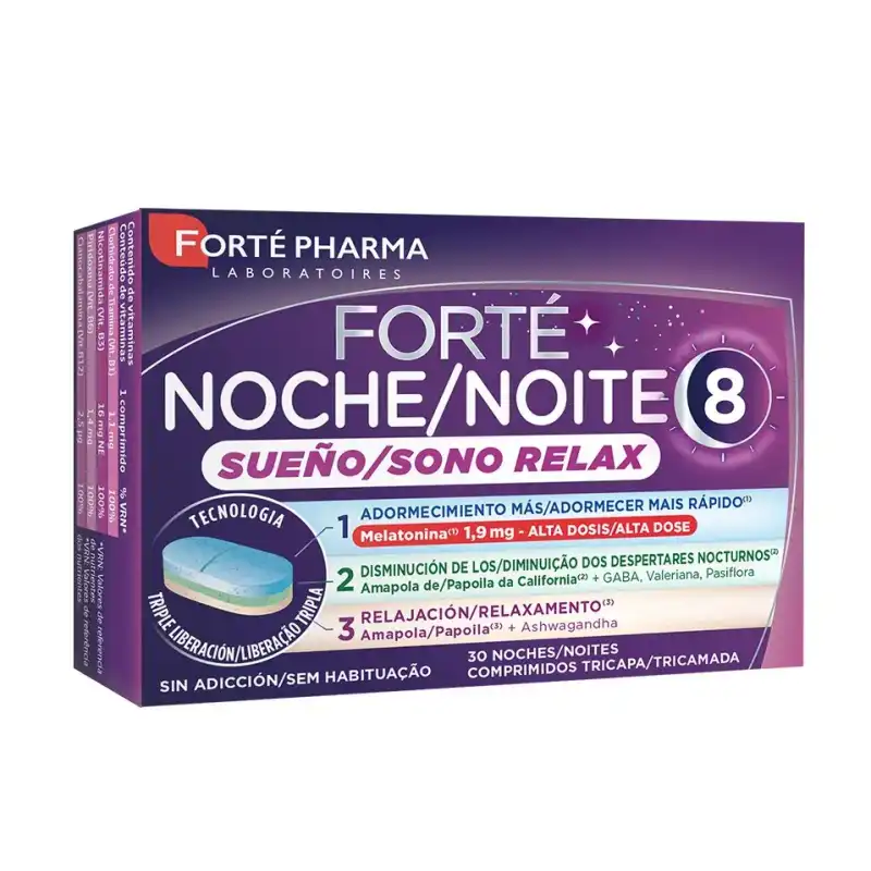 Forté Pharma Noche Sueño Relax 30 Comprimidos - Forté Pharma - Comparador de precios