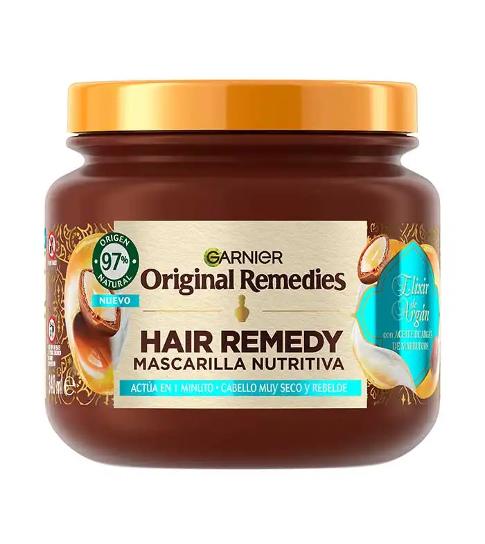 Garnier - Mascarilla Elixir de Argán Original Remedies - Cabello muy seco y sin brillo - Garnier - Comparador de precios
