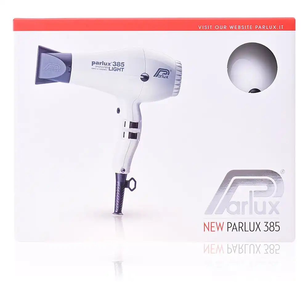 Hair Dryer 385 power light ionic & ceramic white 1 u - Parlux - Comparador de precios