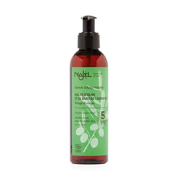 Jabón Alepo LÃquido 5% Hbl 200Ml - NAJEL - Comparador de precios