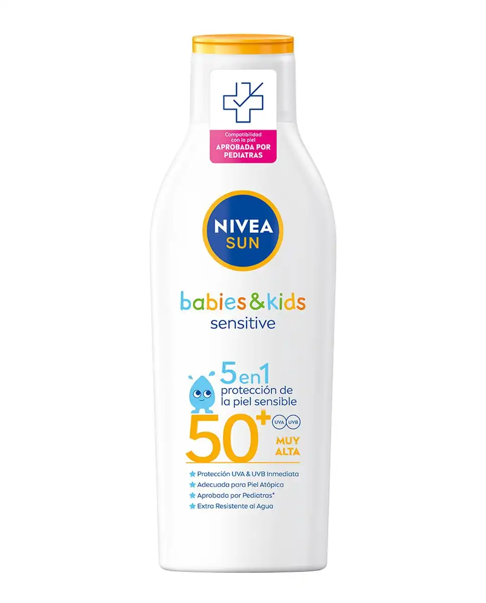 NIVEA - Leche Solar Niños Sensitive Protege & Juega SPF 50+ Sun - Nivea - Comparador de precios