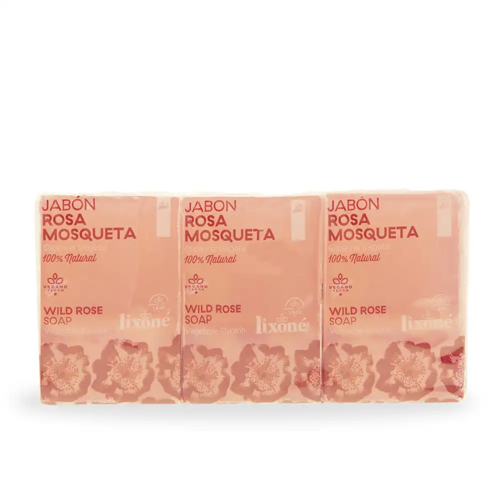 Rosa Mosqueta jabón piel sensible 3 x 125 gr - Lixoné - Comparador de precios