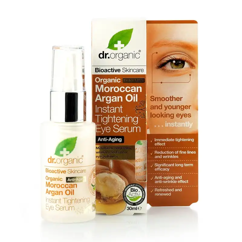 Sérum Contono De Ojos Antiedad Natural De Aceite De Argán - Dr. Organic - Comparador de precios