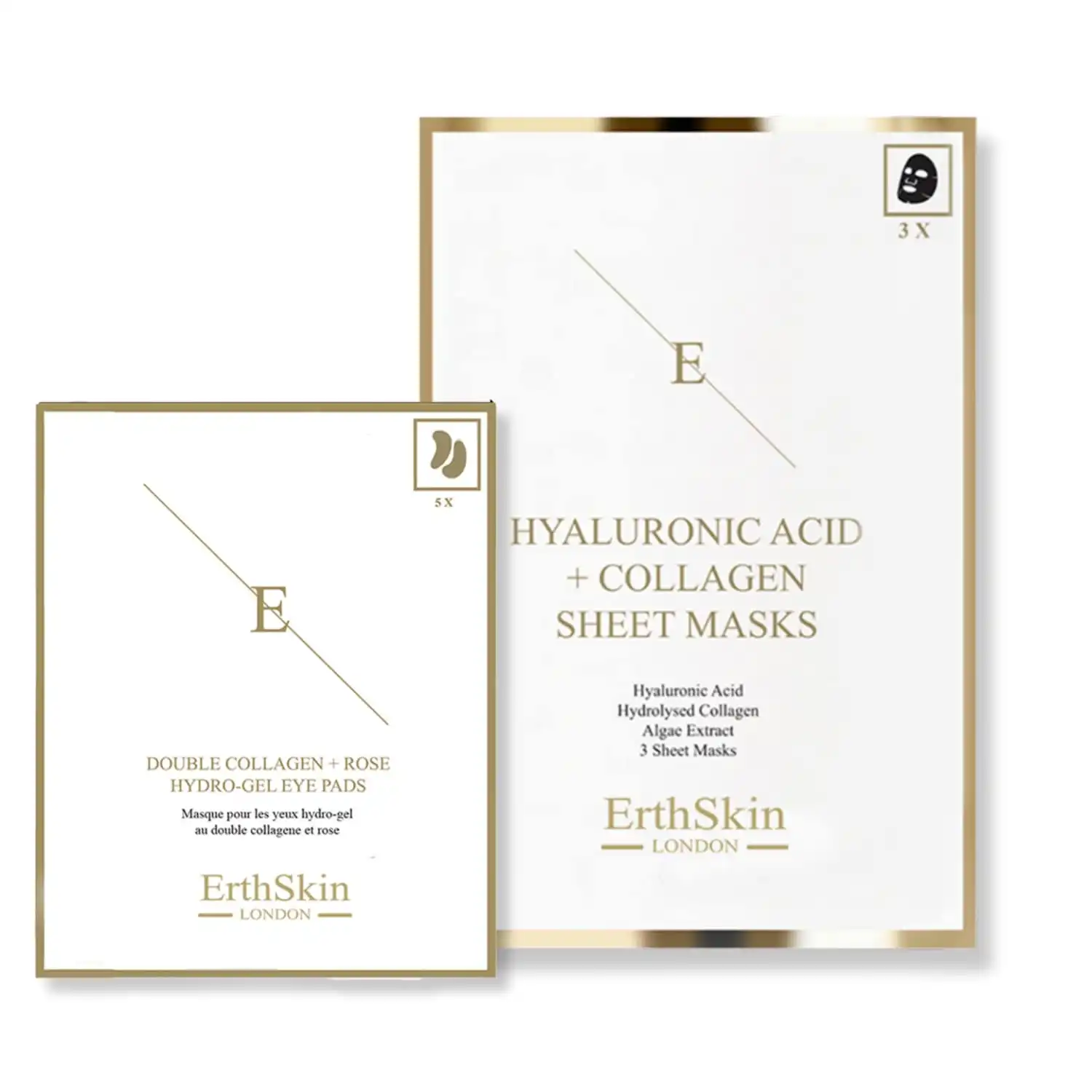 Set de cuidado de ojos con doble colágeno Set de tratamiento facial - ErthSkin London - Comparador de precios