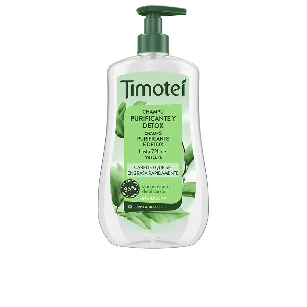 Timotei champú purificante y detox con extracto de té verde para cabello graso 600 ml - TIMOTEI - Comparador de precios
