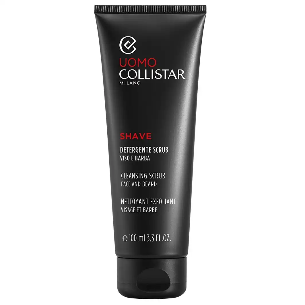 Uomo Cleansing Scrub Face and Beard Cuidado de la barba 100 ml - Collistar - Comparador de precios