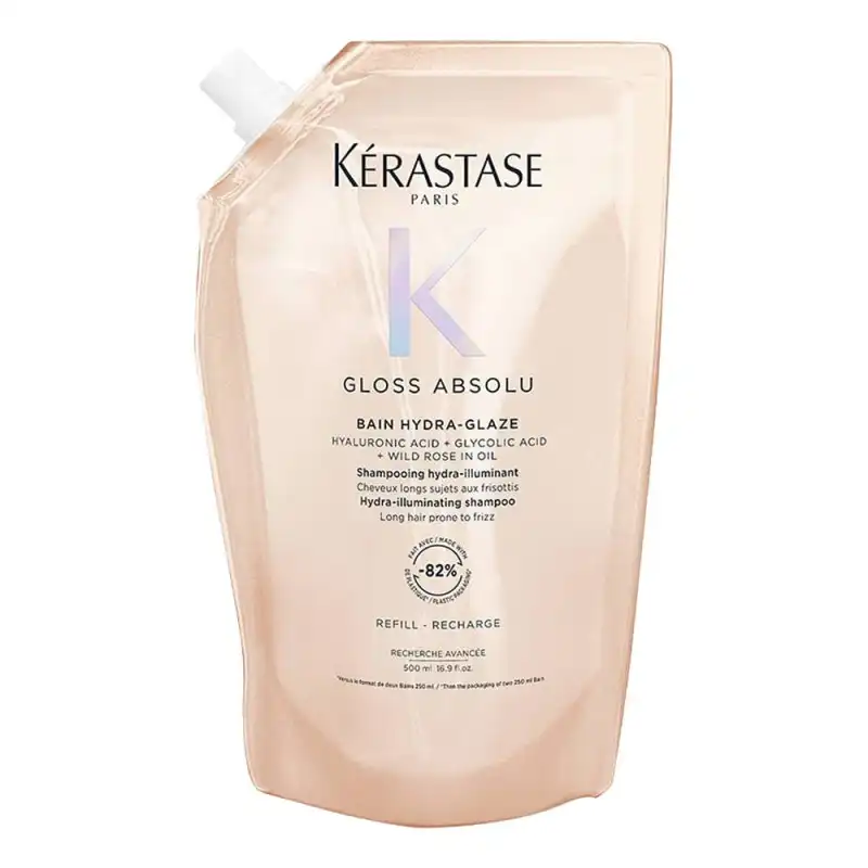 Bain Hydra-Glaze 500 ml - REFILL - Kérastase - Champú hidratante e iluminador para cabello largo con tendencia a encresparse. - Kérastase - Comparador de precios