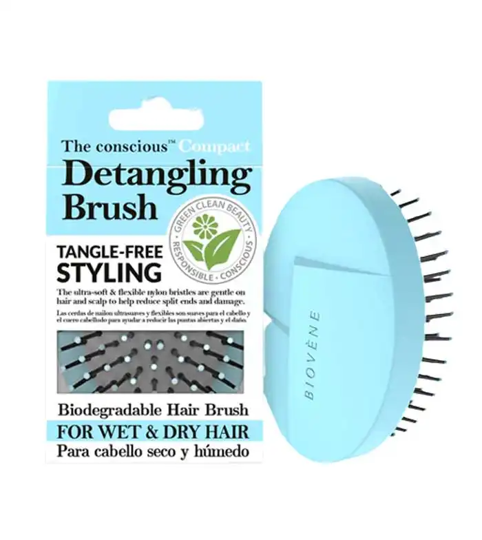 BIOVENE Cepillo Desenredante Compacto Biodegradable Ocean Blue, 1 un - Biovene - Comparador de precios