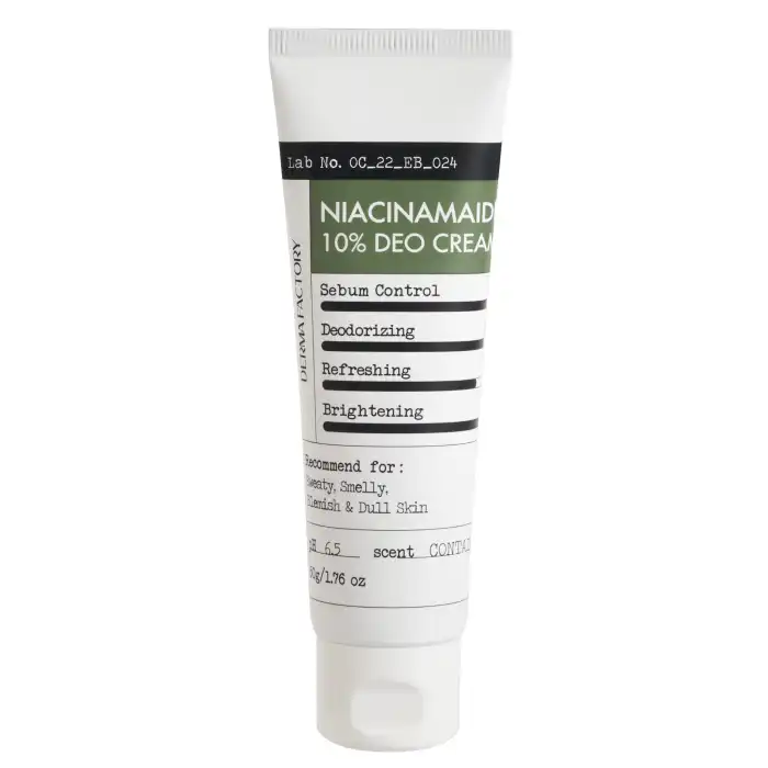Desodorante Crema Niacinamida 10% 50 gr - Derma Factory - Comparador de precios