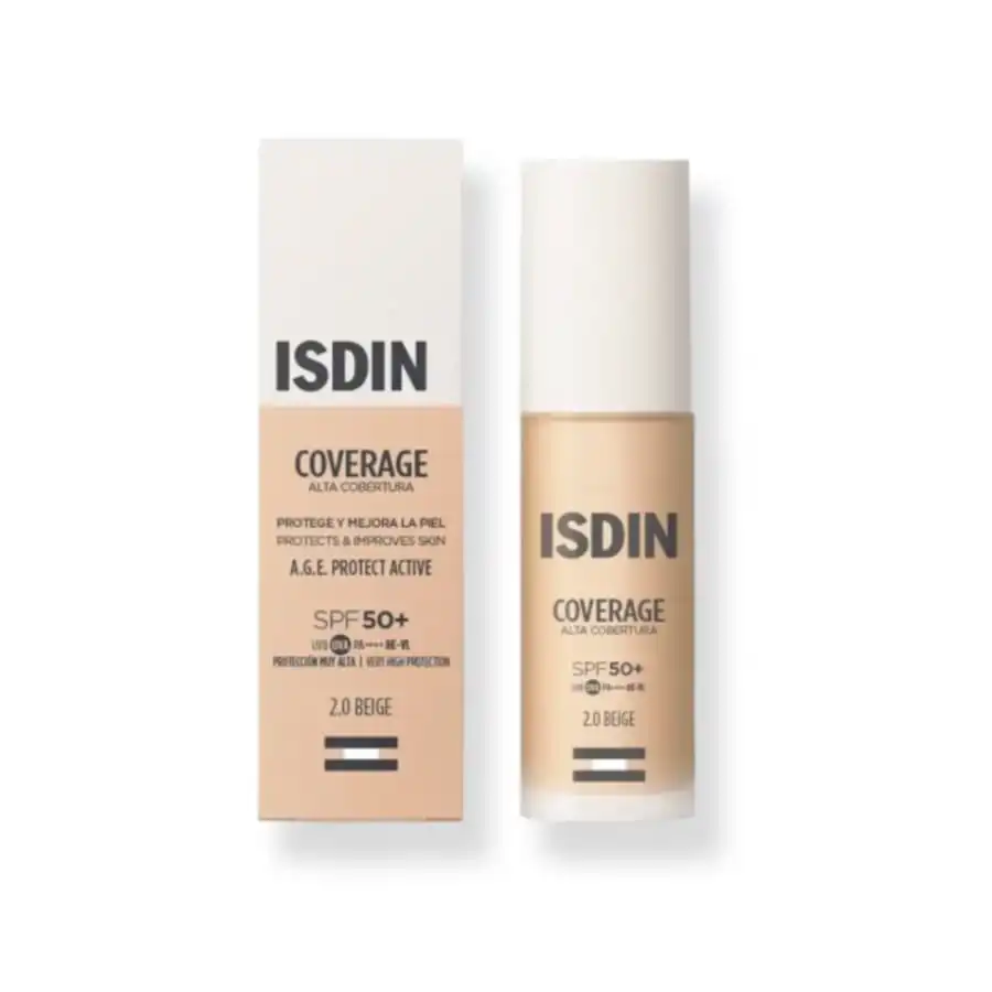 ISDIN - Coverage SPF 50+ Bases de maquillaje 30 g 2.0 Beige - Isdin - Comparador de precios