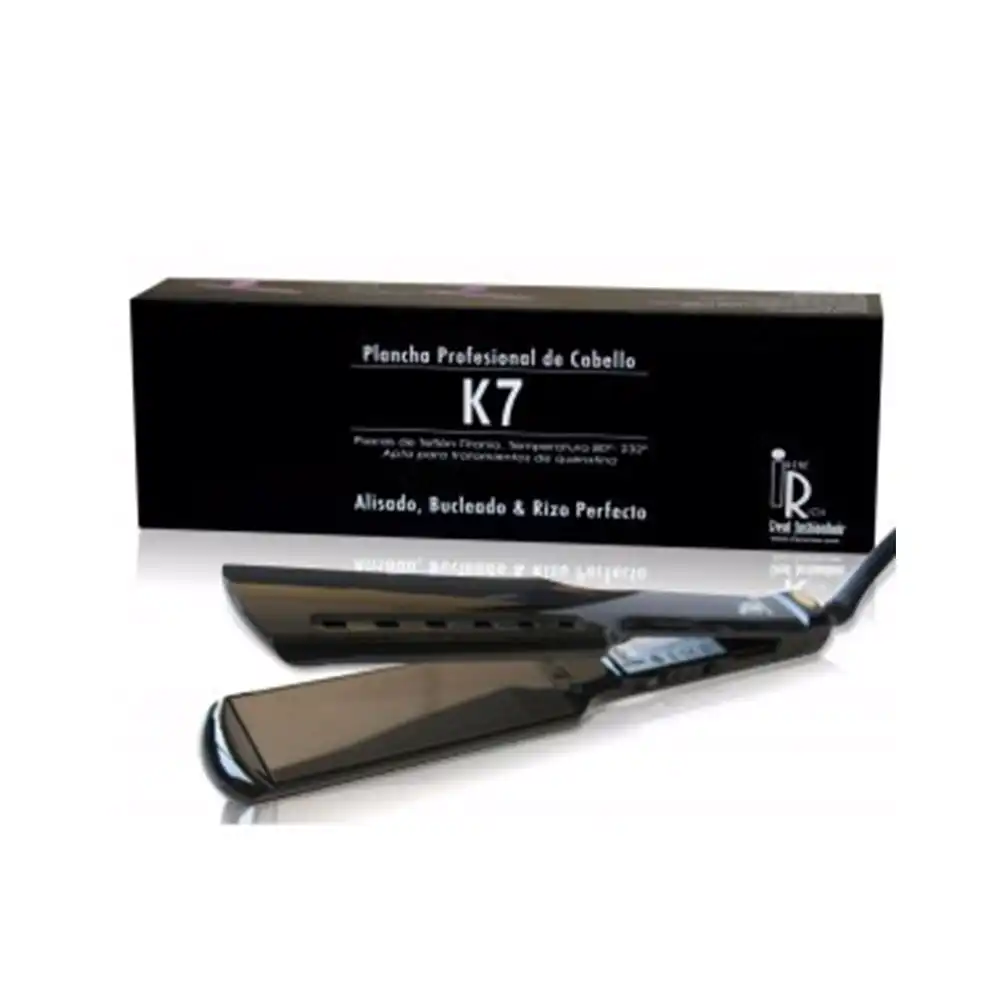K7 plancha para el cabello #negra 1 u - Irene Rios - Comparador de precios