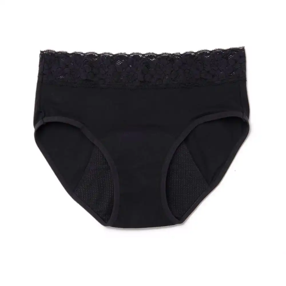 Kiwitas Encaje braguitas menstruales negro #S - Platanomelón - Comparador de precios