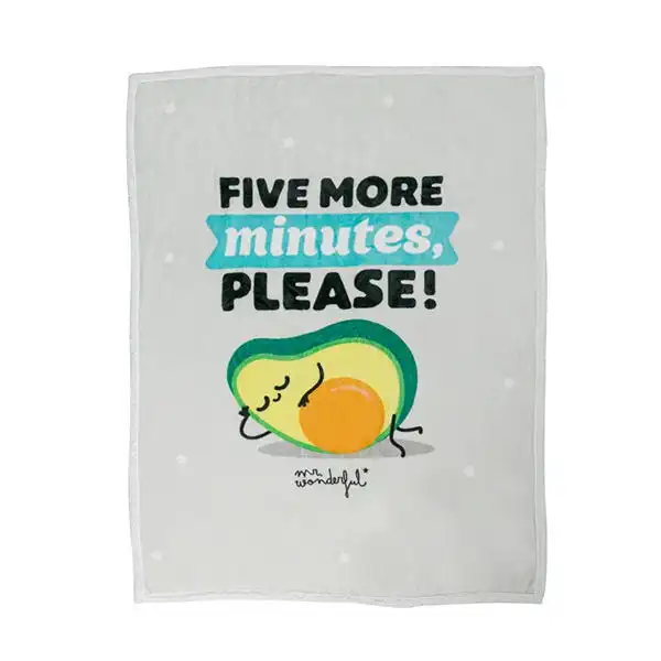 Manta Aguacate Five More Minutes, Please - Mr Wonderful - Comparador de precios