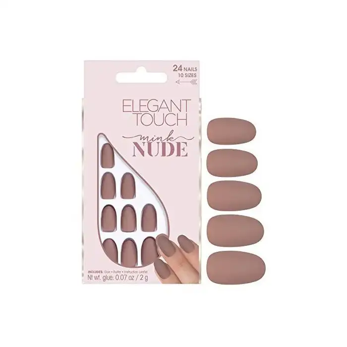 Mink Nude Uñas Adhesivas - Elegant Touch - Comparador de precios
