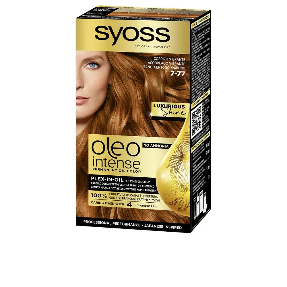 Oleo Intense tinte sin amoniaco #7-77-cobrizo vibrante 5 u - Syoss - Comparador de precios