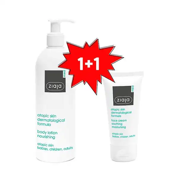 Piel Atópica Loción Nutri+Crema Facial - ZIAJA MED - Comparador de precios