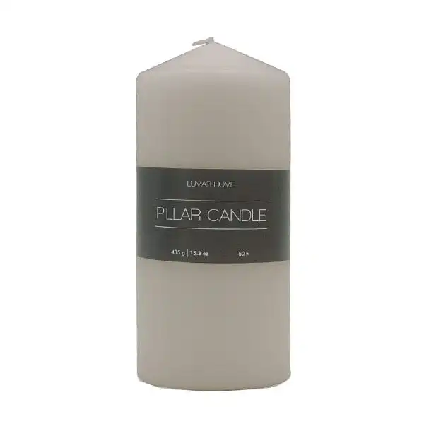 Pillar Candle Gris 435Gr - LUMAR HOME - Comparador de precios