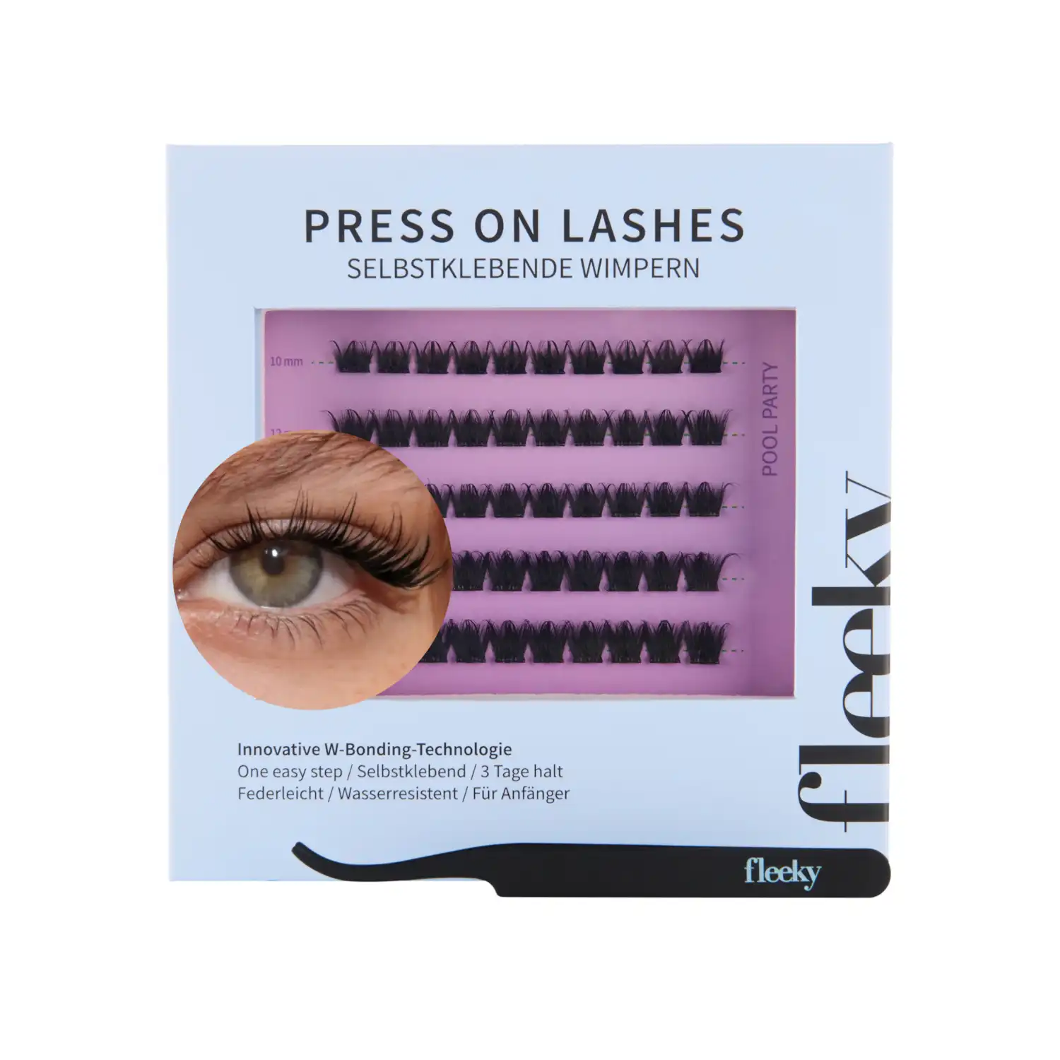 Press-On Lashes Natural Pestañas postizas Pool Party - Fleeky - Comparador de precios