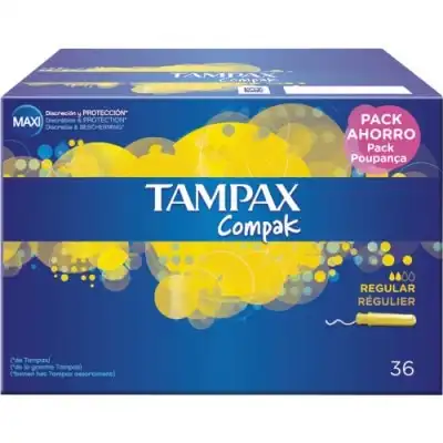 Tampax Tampón Regular, 38 un - Tampax - Comparador de precios