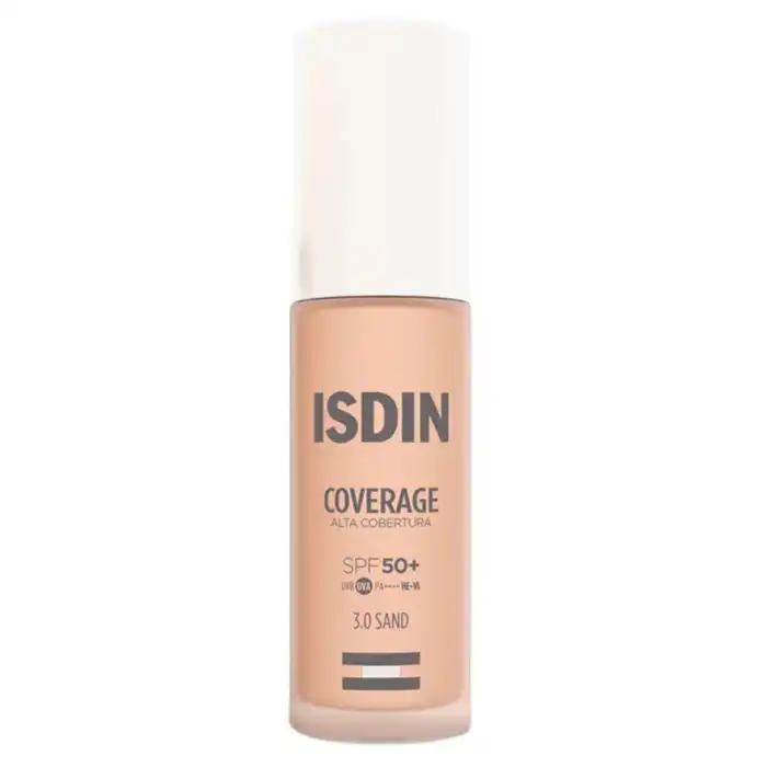 Base de Maquillaje Coverage Alta Cobertura SPF 50+ 30 gr - Isdin - Comparador de precios