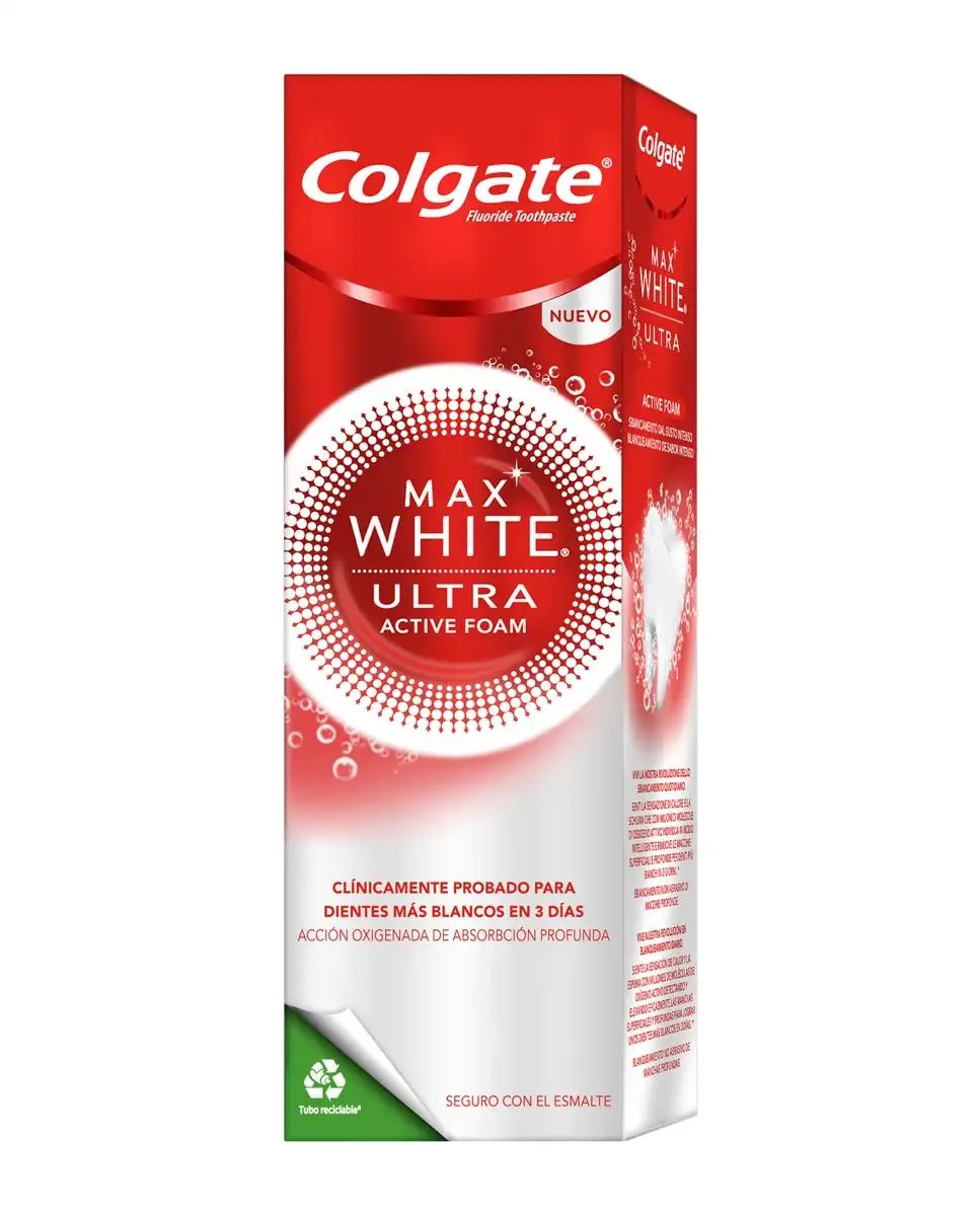 Colgate - Pasta De Dientes Blanqueadora Max White Ultra Active Foam - Colgate - Comparador de precios