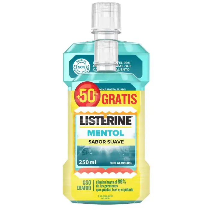 Colutorio Mentol Suave 500 ml - Listerine - Comparador de precios