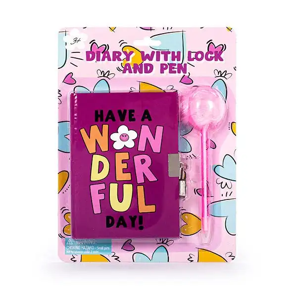 Diary With Lock And Pen - GDO - Comparador de precios