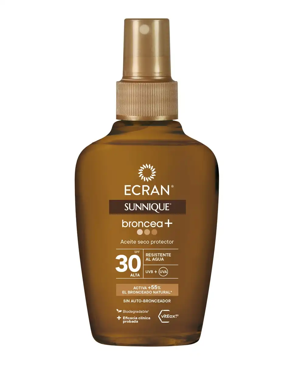Ecran - Aceite Seco Protector SPF30 Broncea+ Sunnique - Ecran - Comparador de precios