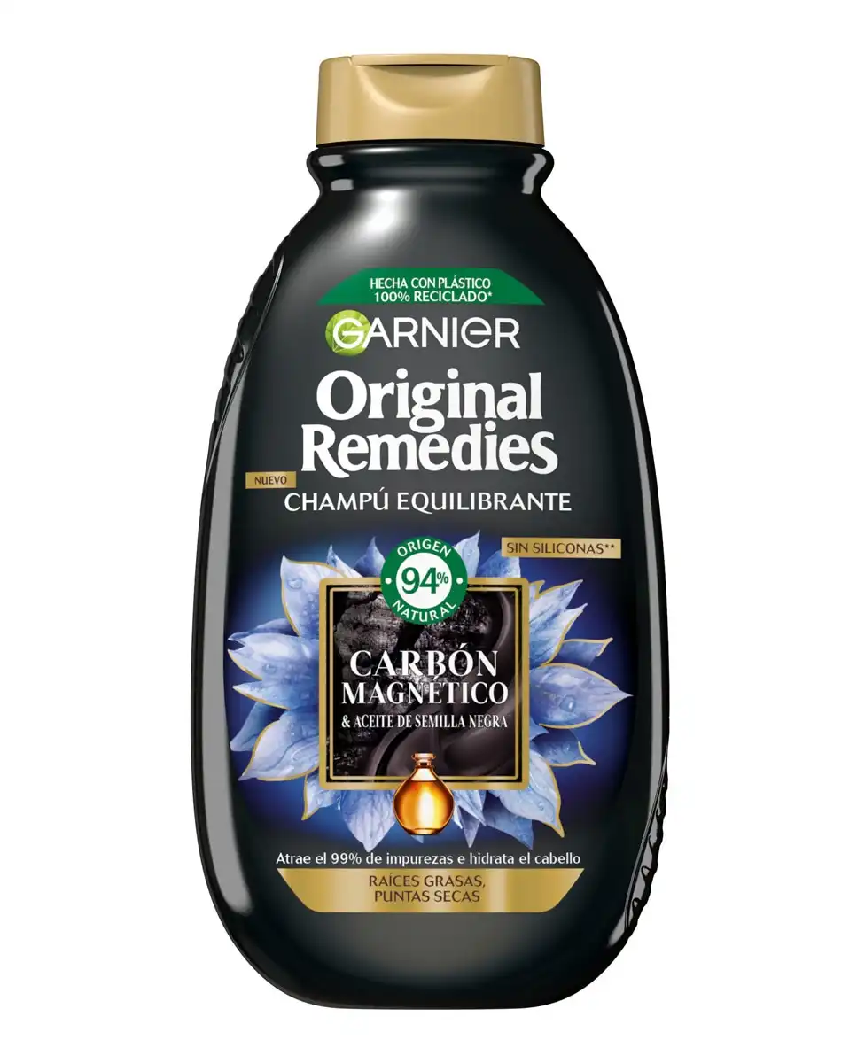 Garnier - Champú Equilibrante De Carbón Magnético Original Remedies - Garnier - Comparador de precios