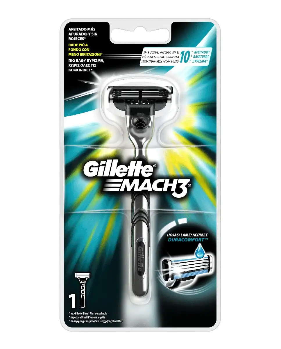 Gillette - Maquinilla De Afeitar Mach3 Razor 1Up - Gillette - Comparador de precios