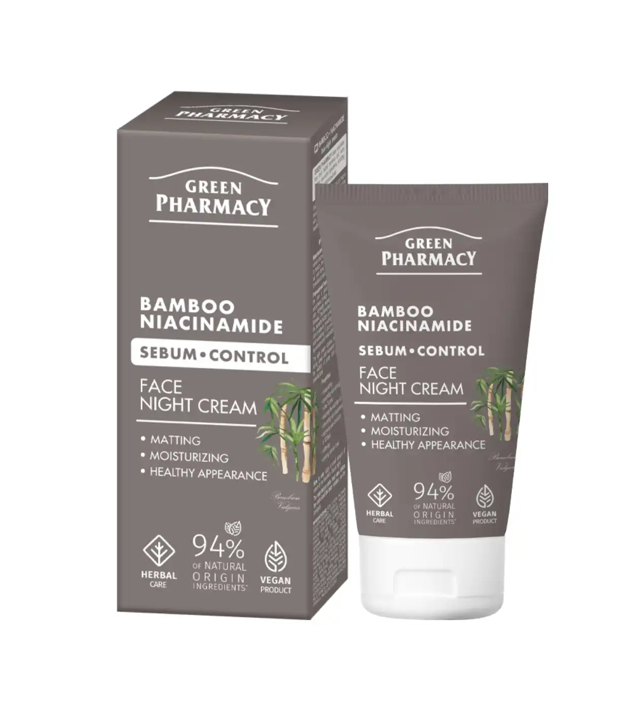 Green Pharmacy - Crema facial control del sebo noche - Bambú + Niacinamida - Green Pharmacy - Comparador de precios