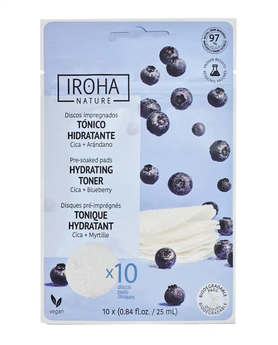 Iroha Nature - Discos Tonificantes E Hidratantes Con Cica Y Arándanos - Iroha Nature - Comparador de precios