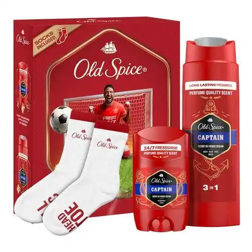 Mejor Dto!   Captain Footballer Estuche 1 und Set de Desodorante, Gel y Calcetines de Regalo - Old Spice - Comparador de precios