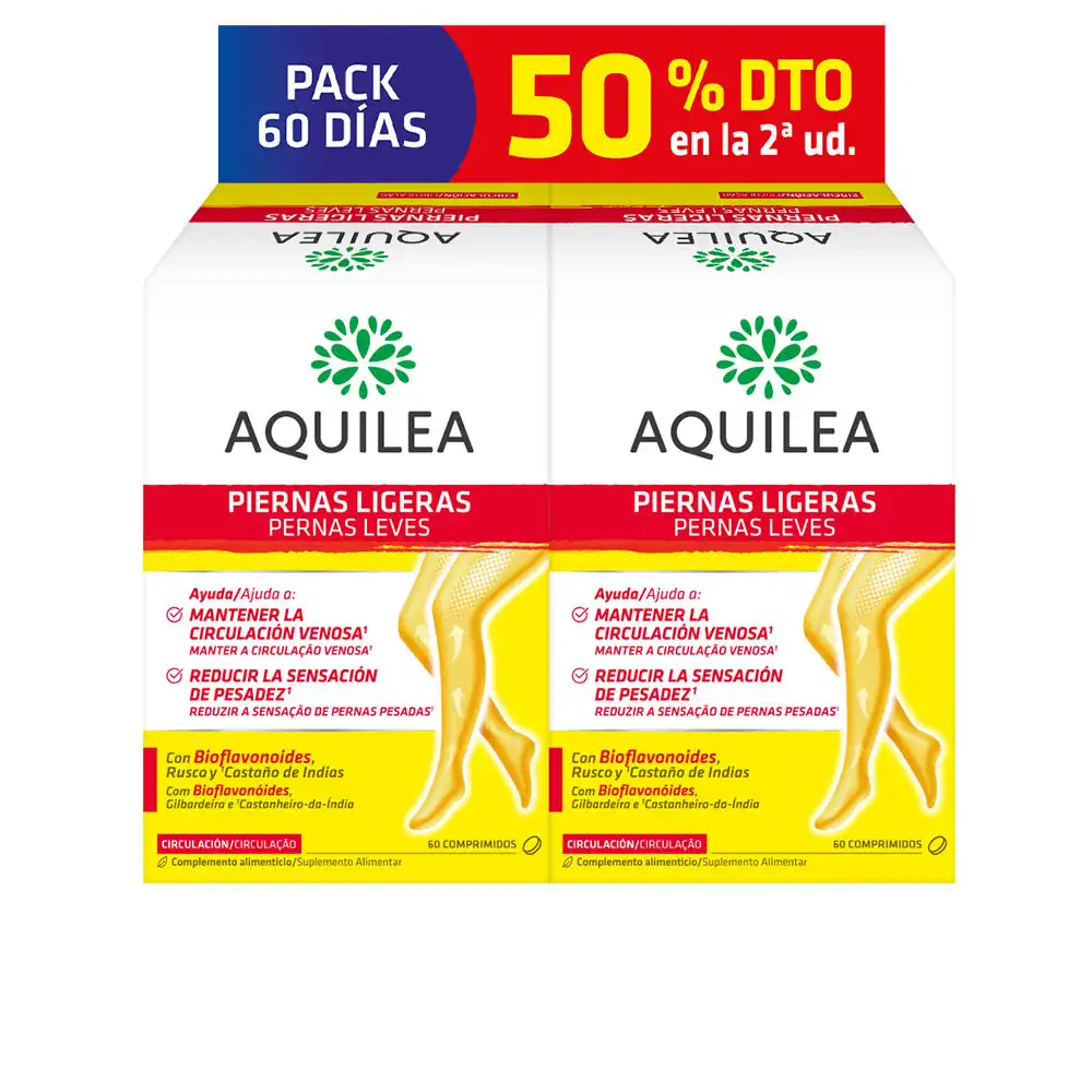 Piernas Ligeras comprimidos pack 2 x 60 u - Aquilea - Comparador de precios