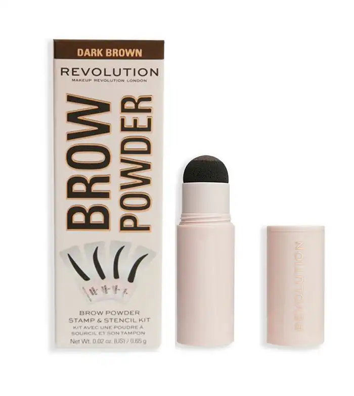 Revolution - Kit de cejas Brow Powder - Dark Brown - Makeup Revolution - Comparador de precios