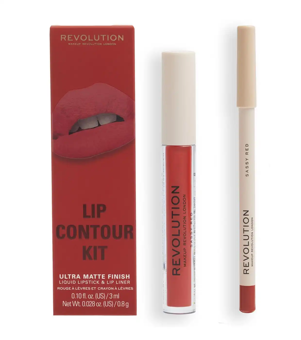 Revolution - Set de labios Lip Contour - Sassy Red - Makeup Revolution - Comparador de precios