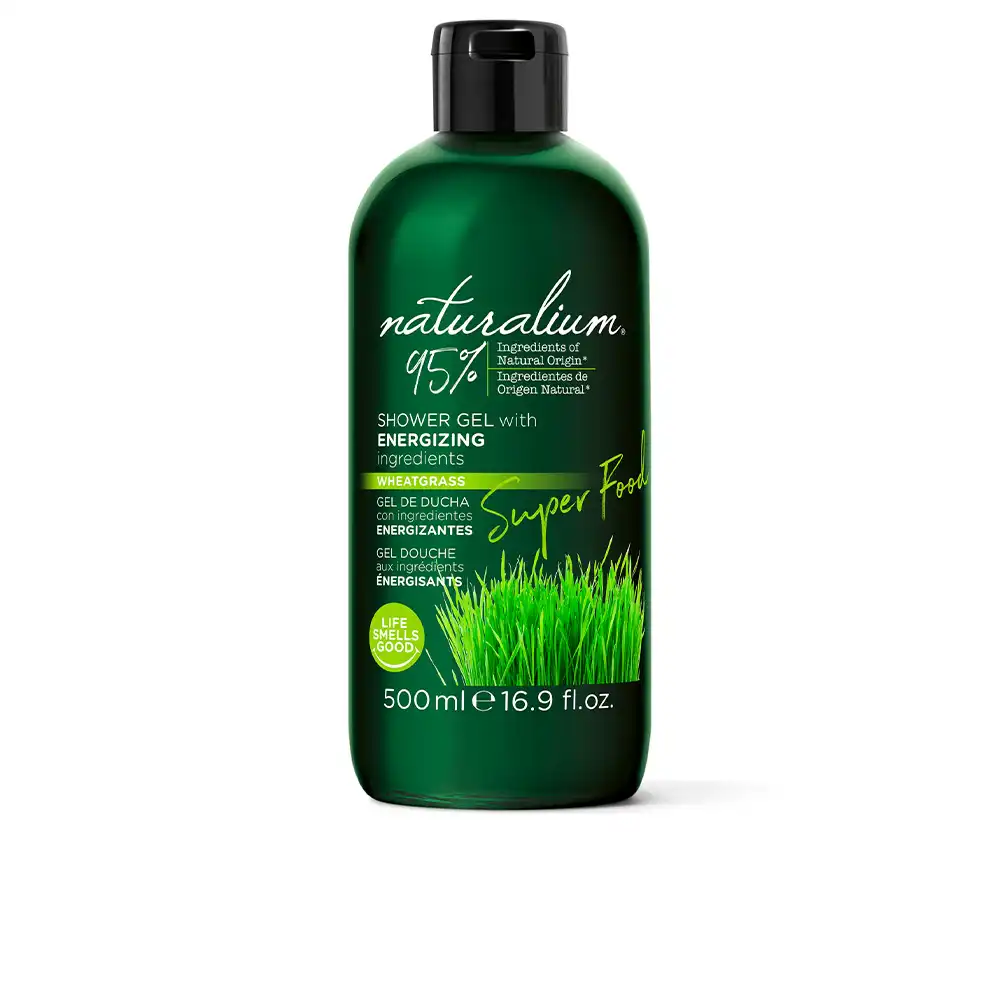 Super Food wheatgrass energizing shower gel 500 ml - Natural Honey - Comparador de precios