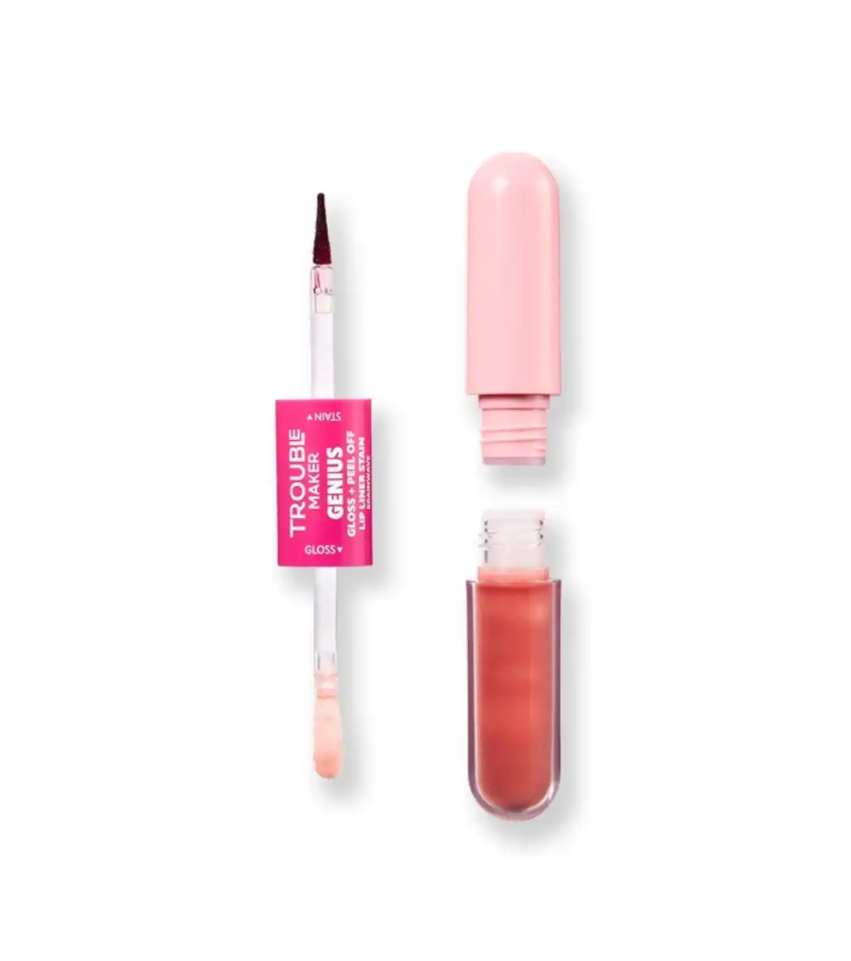 Trouble Maker - Duo Tinte labial peel-off + Brillo labial Genius - Brainwave Rose Pink - Trouble Maker - Comparador de precios