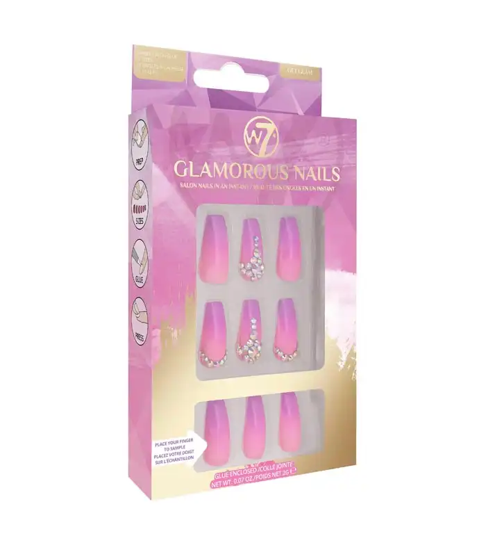 W7 - Uñas postizas Glamorous Nails - Get Glam - W7 - Comparador de precios