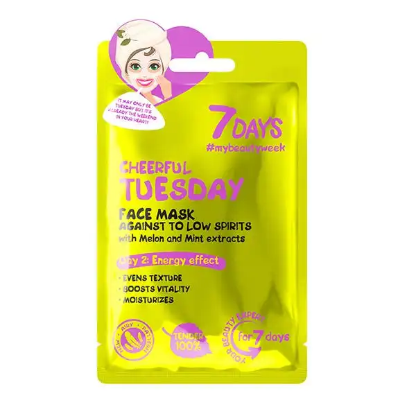 Cheerful Tuesday Face Mask - 7 DAYS - Comparador de precios
