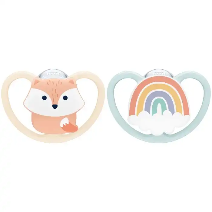 Chupete Space Zorro/Arcoiris 0-6 Meses - NUK - Comparador de precios