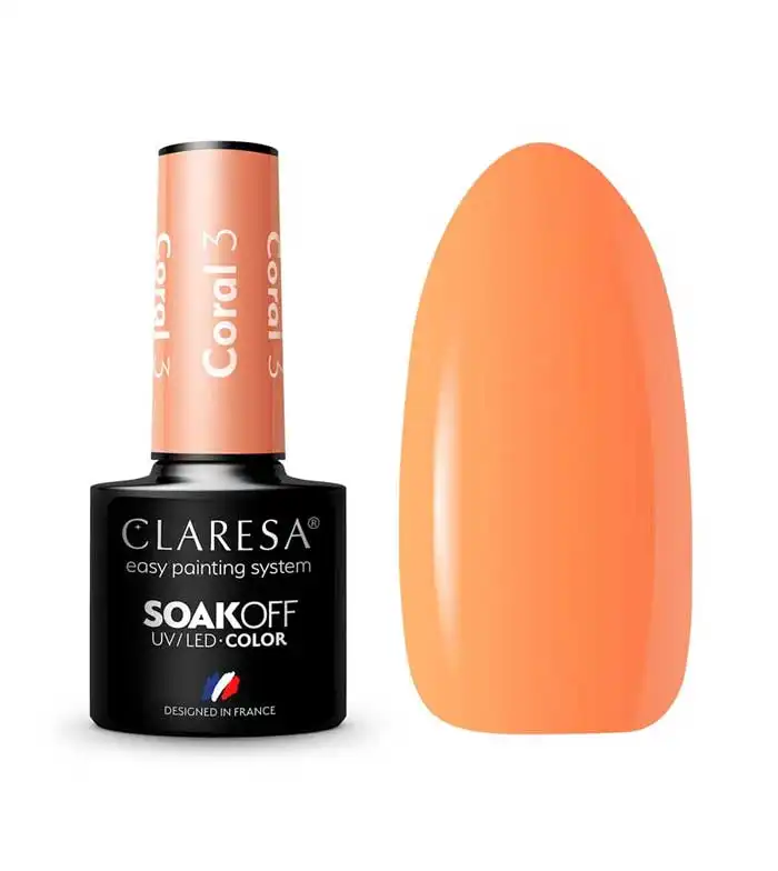 Claresa - Esmalte semipermanente Soak off - 03: Coral - Claresa - Comparador de precios