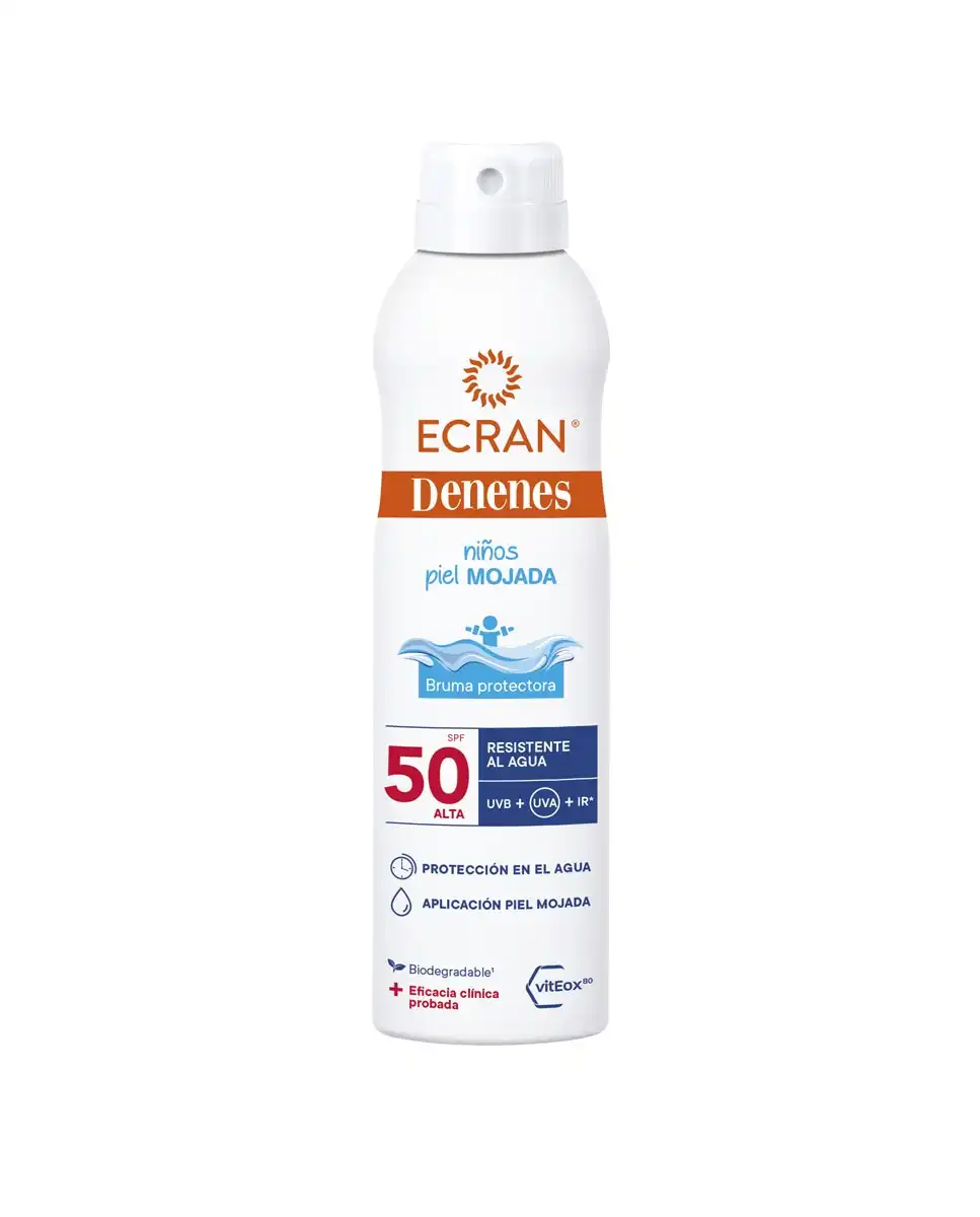 Denenes - Protector Solar Infantil Spray Piel Mojada SPF50 Ecran - Denenes - Comparador de precios