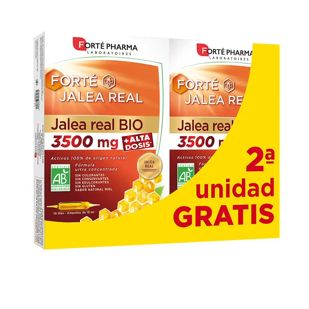 Forté Jalea Real Bio 3500 Mg ampollas pack 20 x 15 ml - Forté Pharma - Comparador de precios