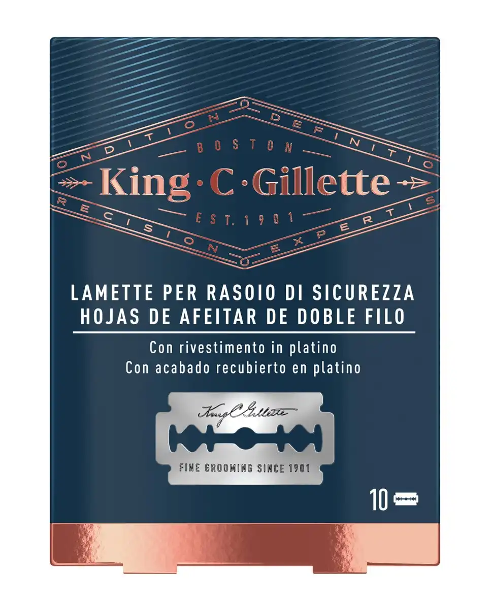 Gillette - Recambios Para Maquinilla 10 Uds King C. - Gillette - Comparador de precios